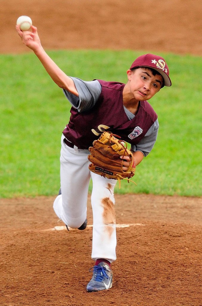 Luke Chessie allowed three hits in four innings and struck out seven, making up for a loss to Bayside earlier in the week and helping Saco to the Little League state championship.