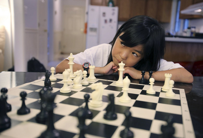 Carissa Yip of Chelmsford, Mass., 9, has been playing chess for only about three years.