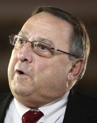 Gov. Paul LePage was heard to say that President Obama "hates white people" at a private fundraiser last week.