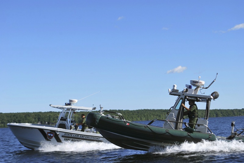 Wardens go out in patrol boats in one of the first episodes of "North Woods Law."