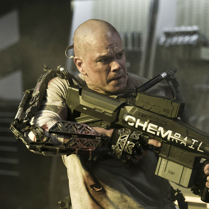 Matt Damon’s Max Da Costa is doomed unless he can find a cure on the giant space station Elysium.
