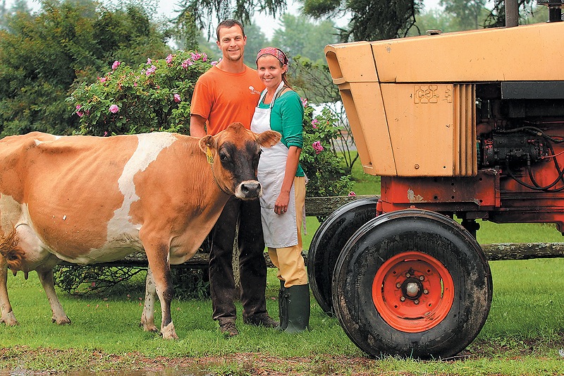 Josh and Amy Clark of Crooked Face Creamery in Skowhegan are cheese makers and third-generation farmers.