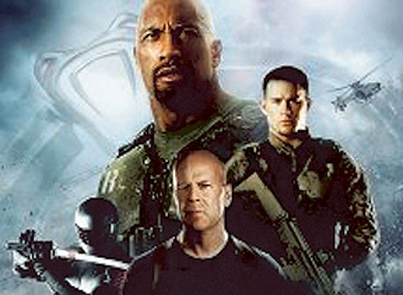 Dwayne Johnson, Tatum Channing and Bruce Willis star in “G.I. Joe Retaliation.”