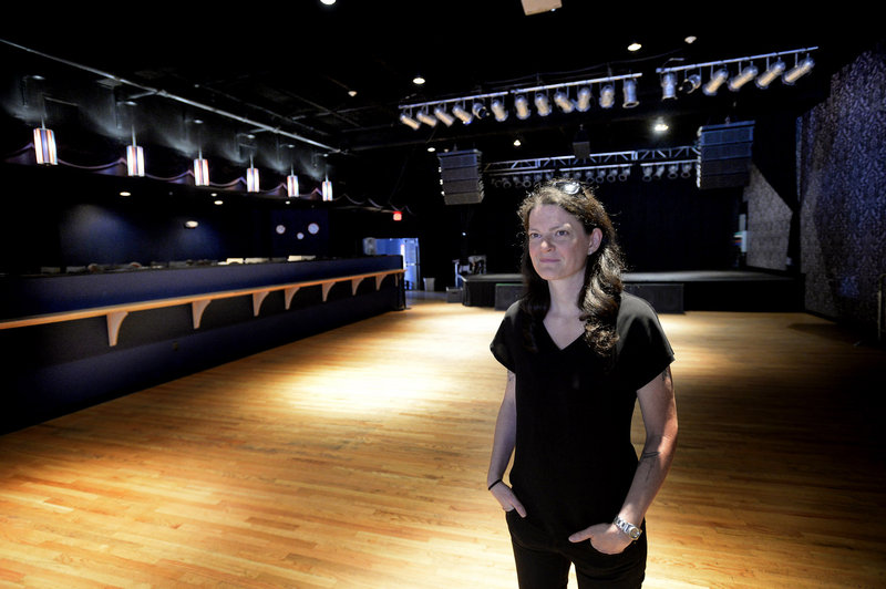 Lauren Wayne, general manager at the State Theatre, which bought the smaller Port City in May. Wayne is, for now, running both venues.