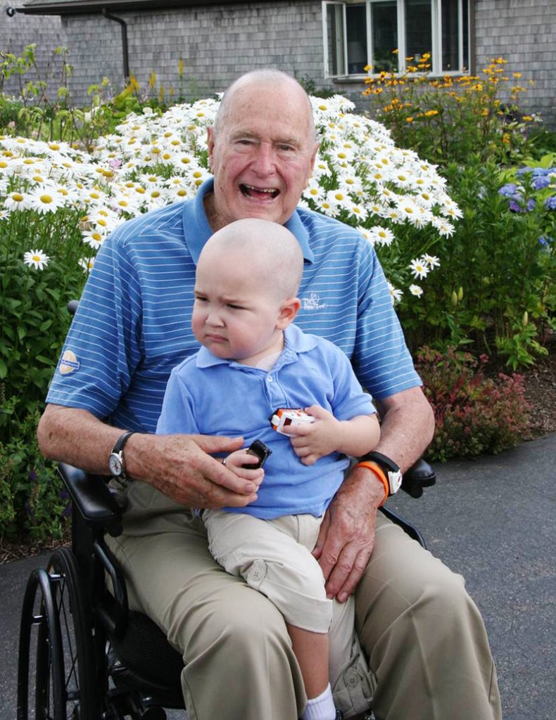 The Kennebunkport Historical Society will donate all of its Saturday admission proceeds to help a boy with cancer who inspired former President George H.W. Bush to shave his head last month.