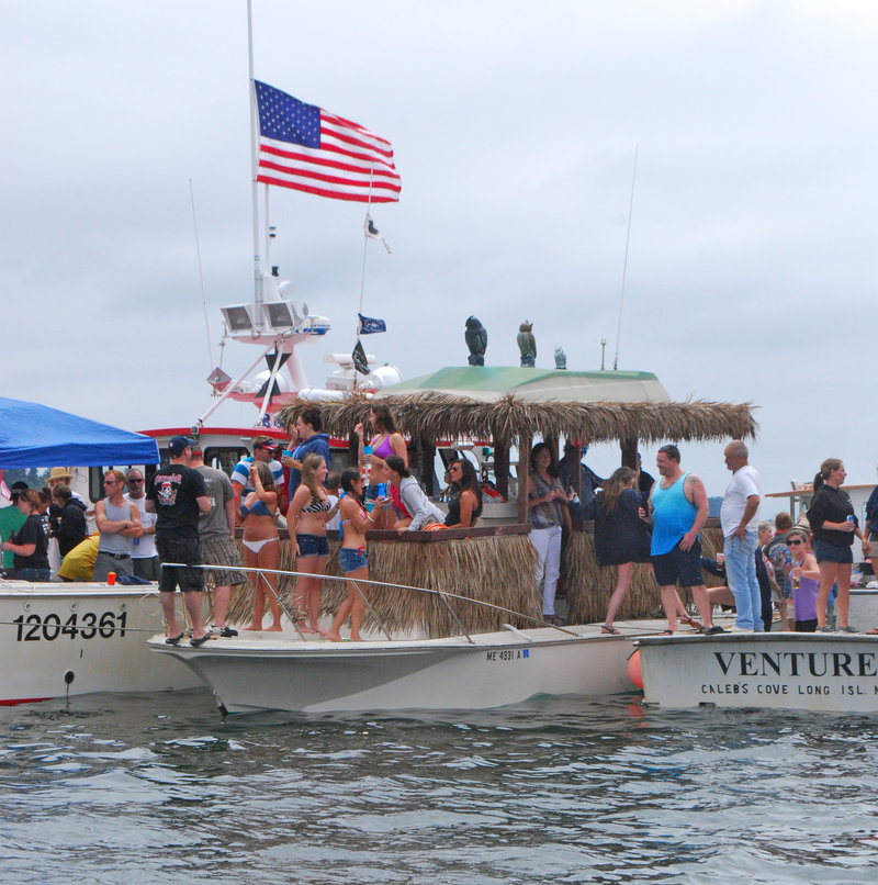 If you like pina coladas, then you’ll be in good company aboard Stevie Johnson’s floating tiki bar that’s not the fastest boat in the water, just the most fun.