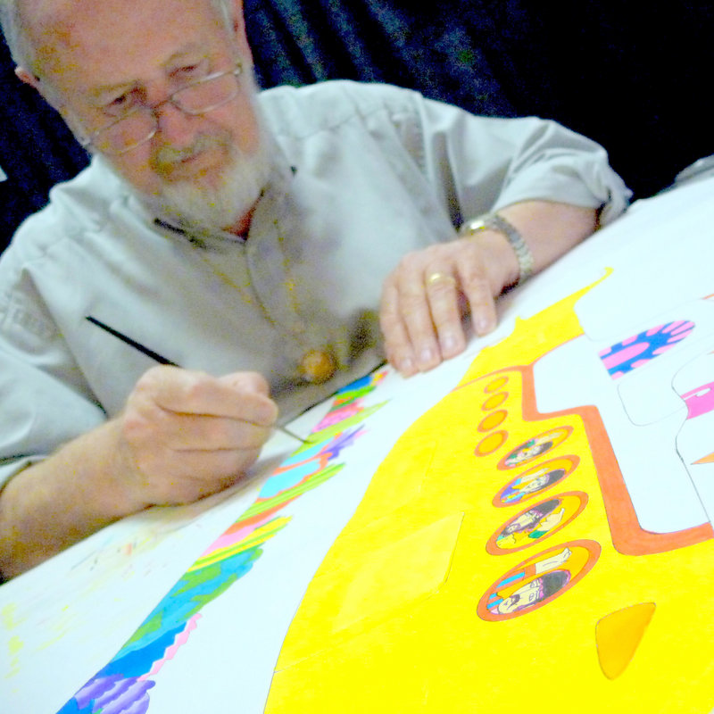Ron Campbell, above, who directed “The Beatles” Saturday-morning cartoon show and served on the animation team of the 1968 film “Yellow Submarine,” will be in Portland this week for the WBLM Rock Art Show & Sale.