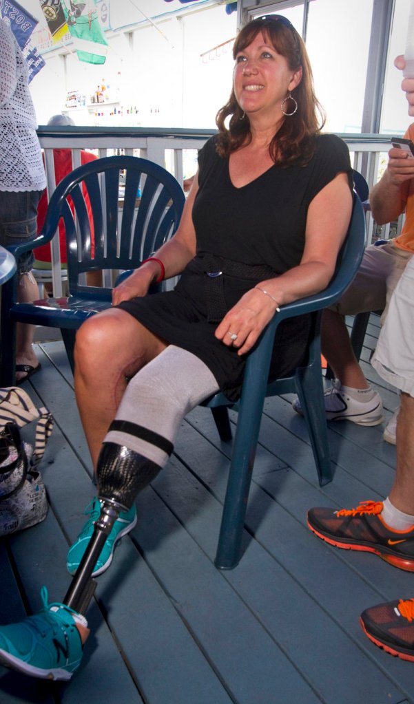 Boston Marathon bombing victim Karen Rand, a former Westbrook resident who lost her left leg in one of the April 15 blasts as she waited for her boyfriend at the finish line, will be the ceremonial starter for this year’s Beach to Beacon 10K.