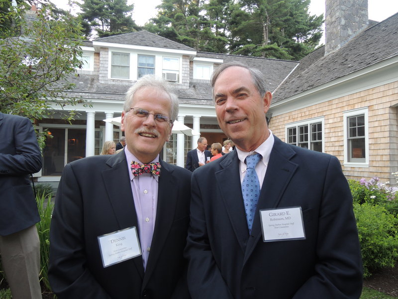 Dennis King, CEO of Spring Harbor Hospital, and Girard Robinson, chief medical officer at Spring Harbor and chief of psychiatry at Maine Medical Center.