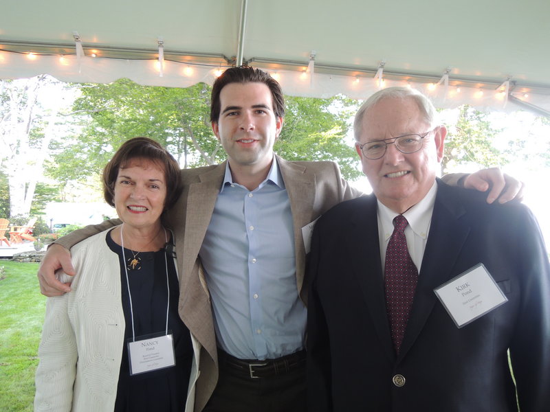 Spring Harbor board member Nancy Pond, her son, Mark St. John, one of the founders of It Takes a Community, and her husband, Kirk Pond.
