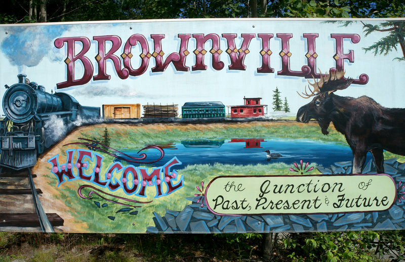 A sign on Route 11 welcomes visitors.