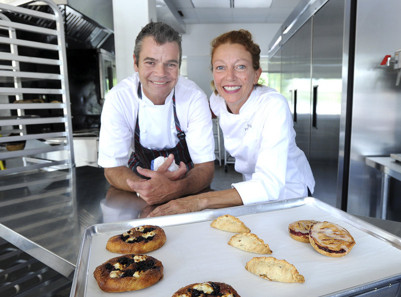 James Murray Plunkett and Pamela Fitzpatrick are opening Little Bigs in South Portland, which will feature specialty hand pies. They also plan to sell other kinds of finger-friendly foods, including raised and cake doughnuts in unusual flavors.