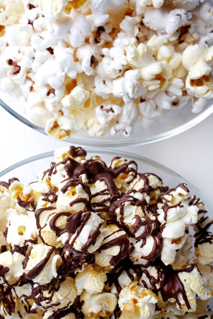 For the popcorn-addicted, garlic ghee and dark chocolate-drizzled versions.