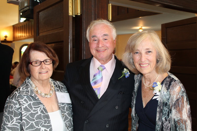 Maine Jewish Museum curator-in-residence Nancy Davidson with the museum’s 2013 Lifetime Achievement Award recipients, Kenny and Mary Nelson.