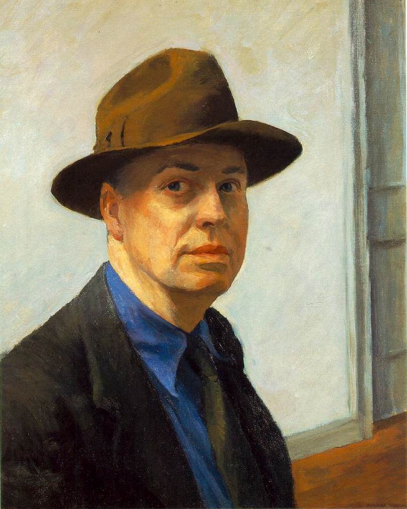 A Hopper self-portrait.