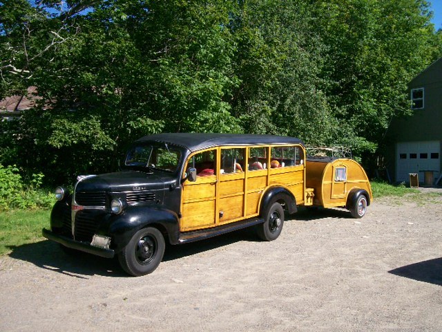 This woodie, owned by Jim and Leanne Blankman of Eastport, has a working history. It once shuttled workers to a cannery in North Lubec.