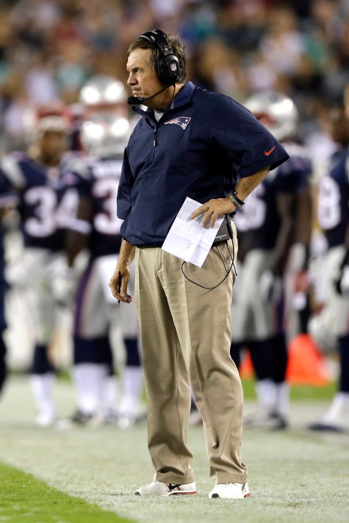 An impressive victory over Philadelphia notwithstanding, New England Coach Bill Belichick still finds much not to smile about as the preseason continues.