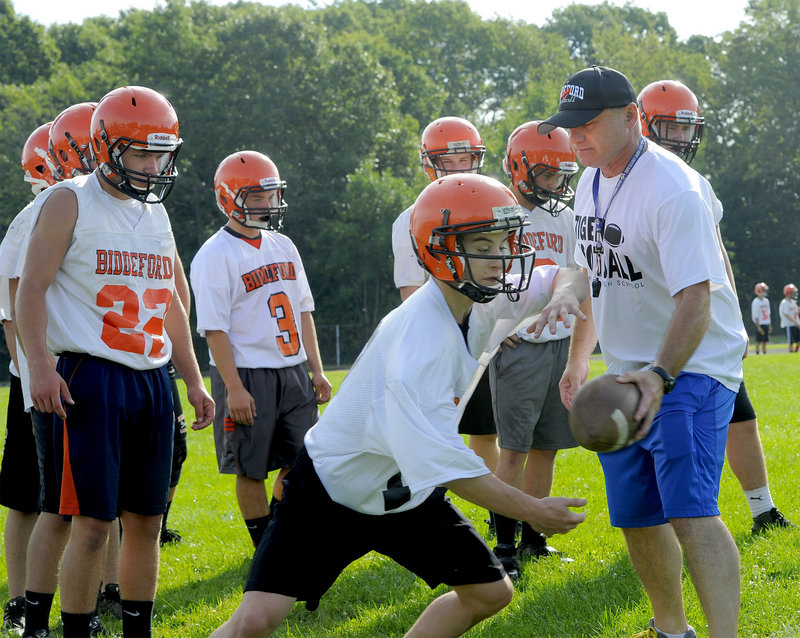 Biddeford Coach Brian Curit coached at the middle-school level during his seven years away from the varsity program that he now inherits from Scott Descoteaux.