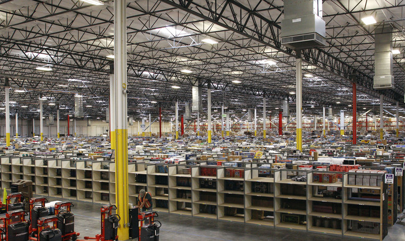 The Amazon.com warehouse in Goodyear, Ariz., is one of the retailer’s older facilities. It has built at least 50 since 2010.