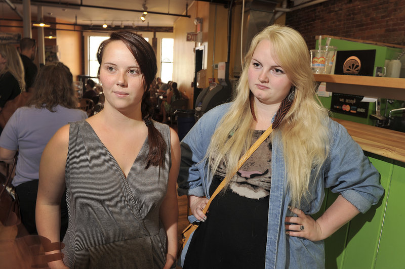 Kelsey Weber, left, and Kara Munro, Maine College of Art juniors, will owe $40,000 and $80,000, respectively.