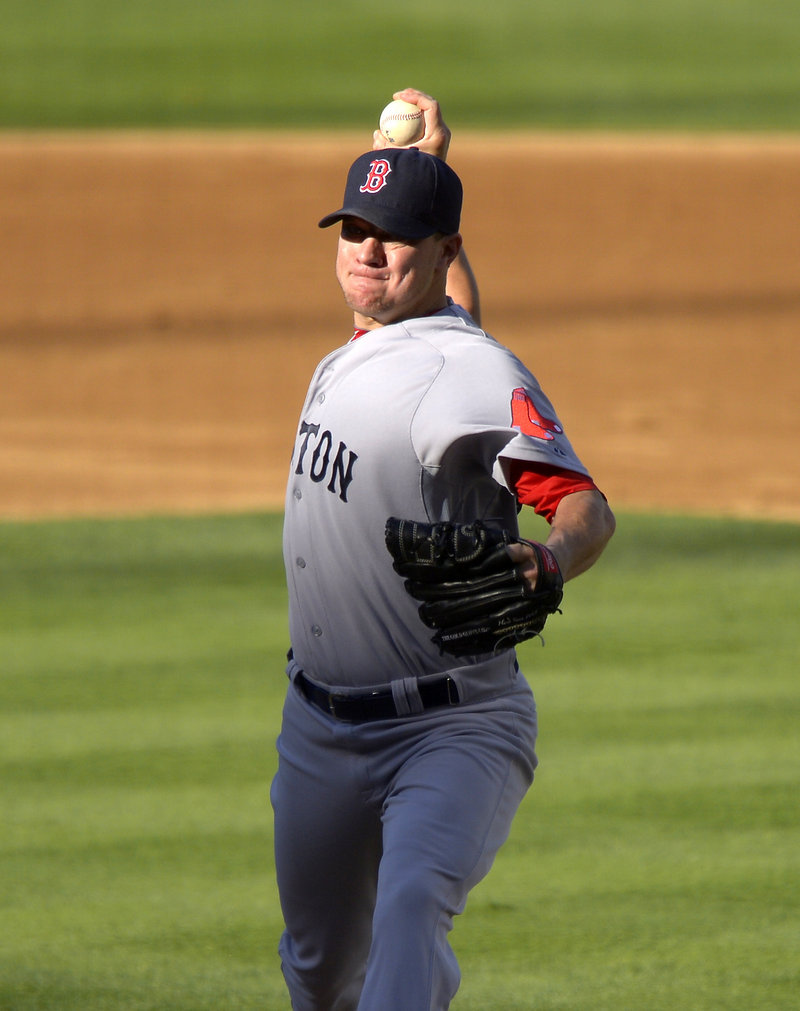 Jake Peavy earned his second win in five starts for the Red Sox, limiting the Dodgers to three hits while going the distance.