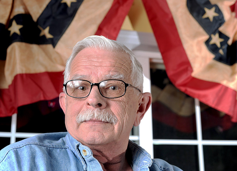 David Marsters, a Sabattus resident and town volunteer, is seen at his home in March. Those who don’t speak up against the ugly comments Marsters has made about President Obama risk leaving the impression that there are more people who agree with him than there really are.