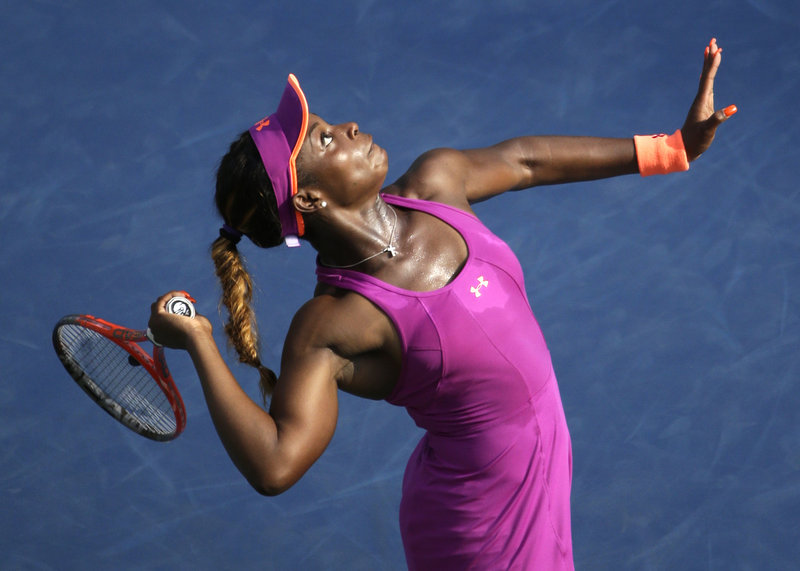 Sloane Stephens reached the fourth round of the U.S. Open with a victory over fellow American Jamie Hampton. Her next opponent: Serena Williams.