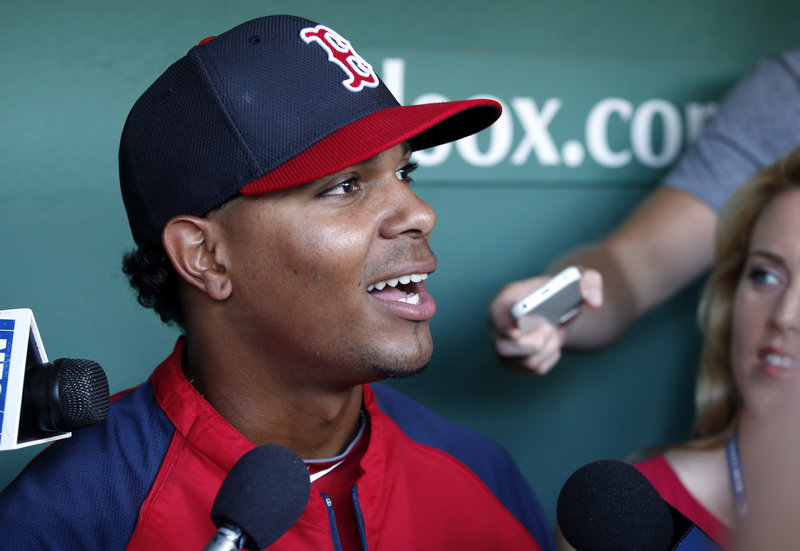 Xander Bogaerts hasn’t seen much action since being promoted to the majors, but for now he’s content being a reserve with the Red Sox.