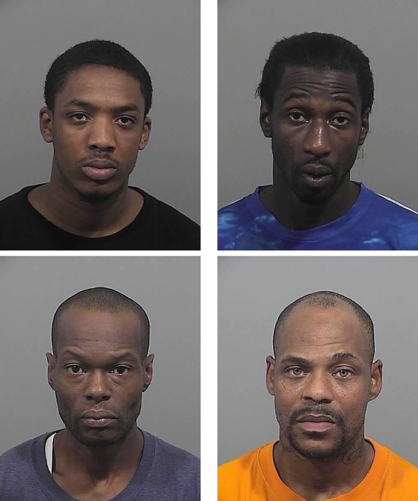 Clockwise from top left: Hasan Daily, Isaiah Sapp, Cyrus Martin, Jermaine Mitchell.