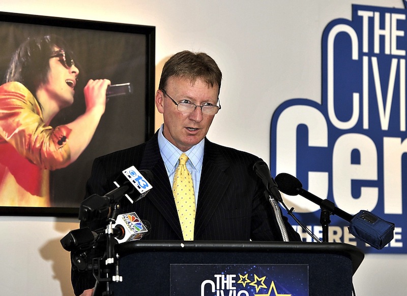 Neal Pratt, chairman of the Cumberland County Civic Center trustees, in a 2013 file photo. The civic center and Portland Pirates have begun firing salvos in court at each other, as the two sides struggle to reach a new lease agreement.