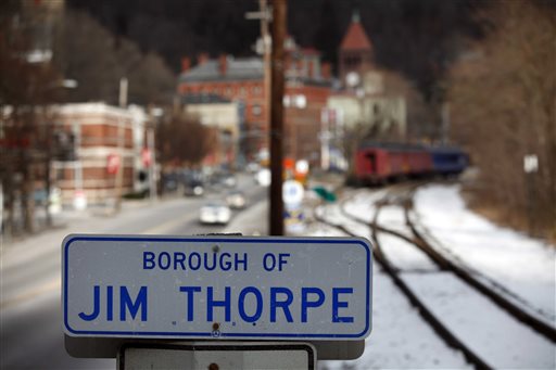 Residents and business owners in Jim Thorpe, Pa., are helping to raise money for the town's legal case, saying they have honored, appreciated and respected a man long considered one of the 20th century's best athletes.
