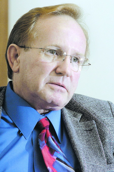Dave Zacek, president of Lohmann Animal Health International, Maine Biological Laboratories' parent company, photographed on Oct. 12, 2004.