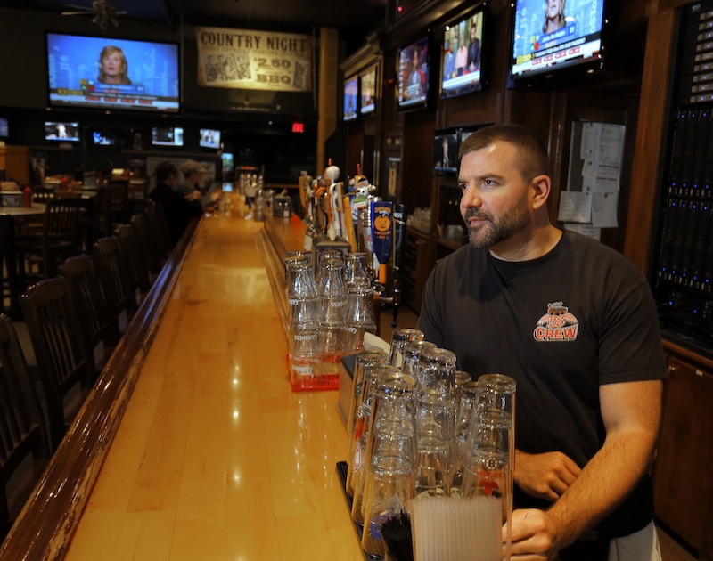 Jeff Ellis, bartender at Binga's Wingas on Free Street, said that if the Portland Pirates were not to return to the Cumberland County Civic Center, it would negatively impact the restaurant's business.