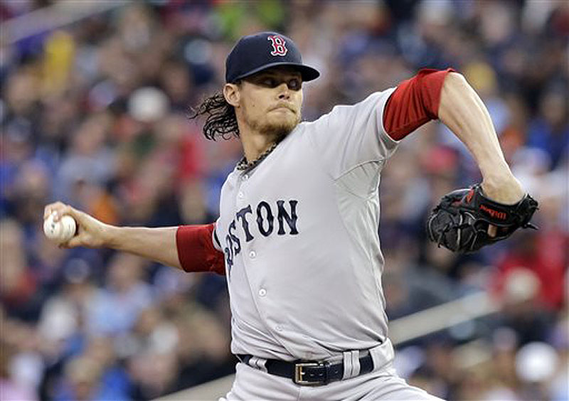 Boston Red Sox pitcher Clay Buchholz throws against the Minnesota Twins on May 17 in Minneapolis. He is scheduled to start against the Tampa Bay Rays on Tuesday.