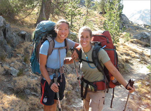 Connie Yang, left, and Suzanne Turell of York are experienced hikers.