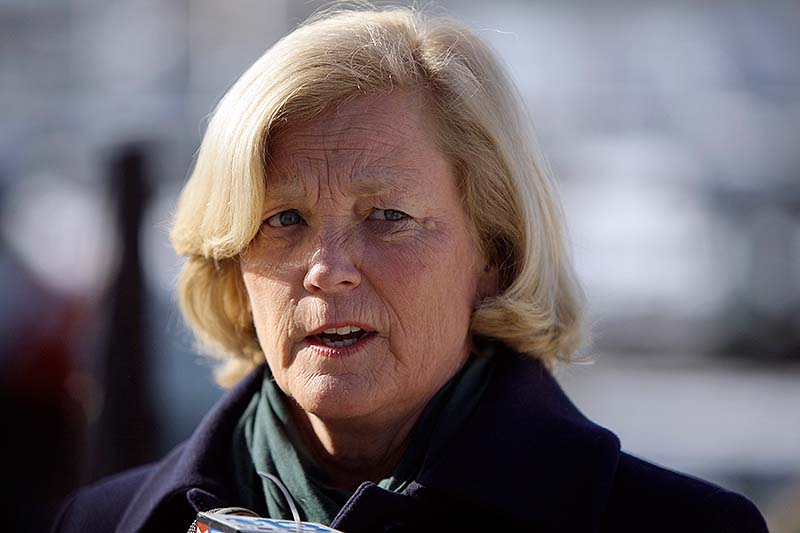 U.S. Rep. Chellie Pingree, D-Maine, was a passenger on a water taxi that collided with a pleasure boat Saturday night in Portland Harbor, injuring three people. Her husband, S. Donald Sussman sustained a head injury and numerous cuts and bruises in the crash.