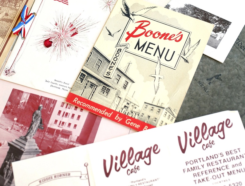 Menus in the collection of the Maine Historical Society in Portland trace the history of dining out in Maine going back to the 19th century.