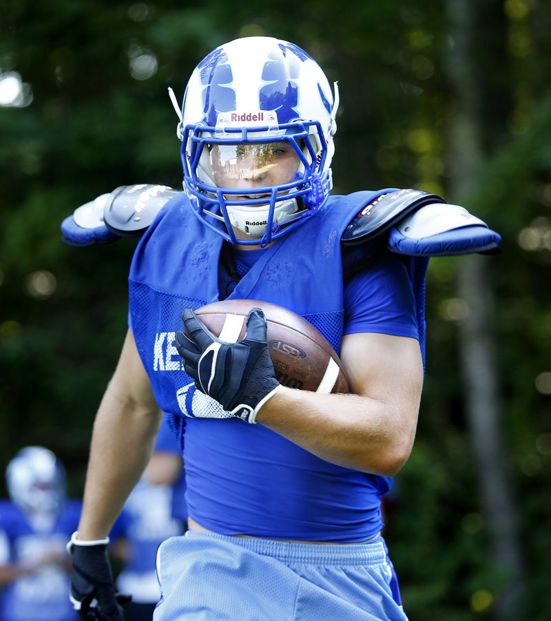Running back Nicco DeLorenzo says Kennebunk is ready for a successful season in Western Class B after earning a playoff berth last year in Western Class A.