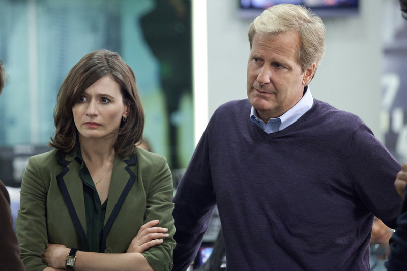 Emily Mortimer and Jeff Daniels in “The Newsroom.”