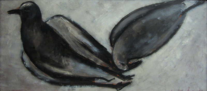 Marsden Hartley’s “Two Gulls,” 1940-41, oil on masonite.