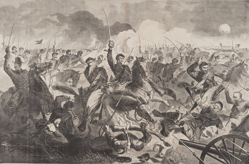 The Portland Museum of Art on Saturday opens an exhibition of Winslow Homer’s Civil War-era wood engravings drawn from its permanent collection, including “The War for the Union 1862 – A Cavalry Charge. The show features several illustrations that Homer produced for Harper’s Weekly. Also opening Saturday at the museum is an exhibition of paintings and drawings by New York-based Iraqi artist Ahmed Alsoudani.