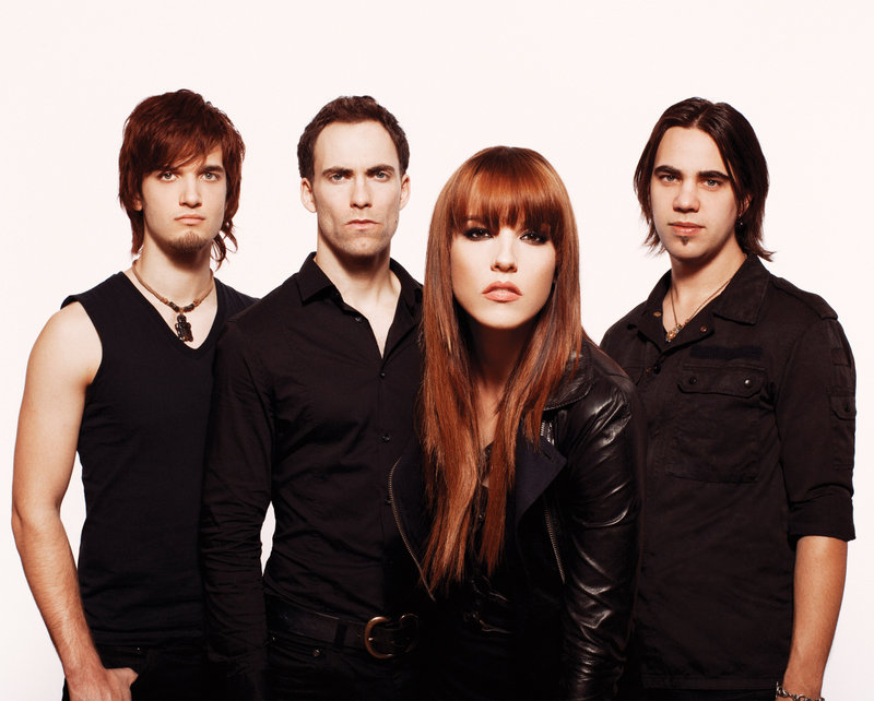 Halestorm is, from left, Arejay Hale, Josh Smith, Lzzy Hale and Joe Hottinger.