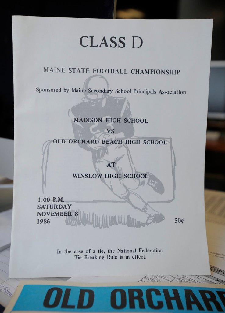 The 1986 program shows it was an Old Orchard-Madison state final.