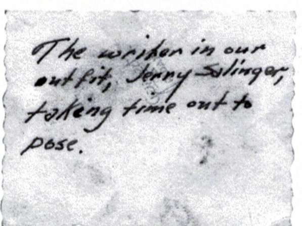 This note written on the back of the photo appears in a new book about the reclusive author.