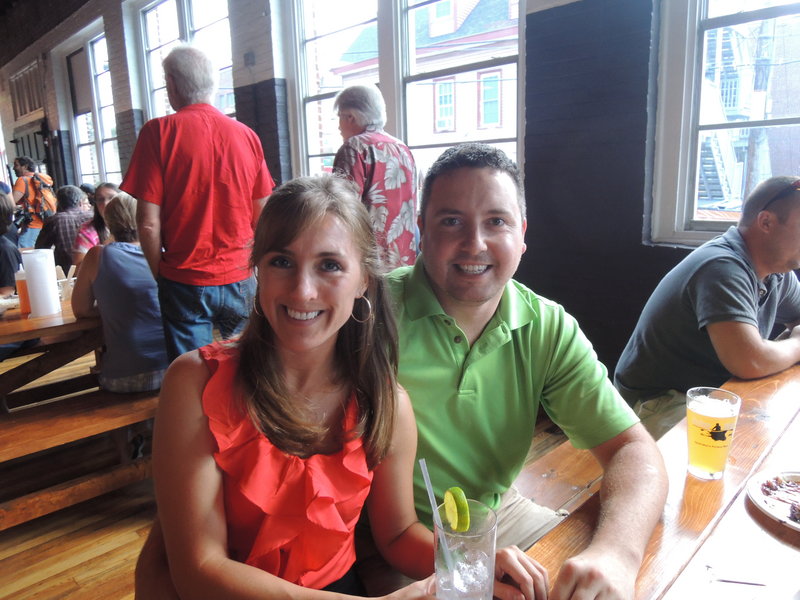 Leah Parker and Pat Talbot, of Portland, raved about the hush puppies and the pulled pork.