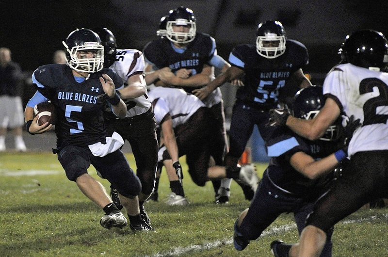 Kyle Heath is a threat as both a runner and a passer as the Westbrook High quarterback. The Blue Blazes figure to be strong in the skill positions as they hope for a return to the Western Class B playoffs. Westbrook fell in the regional semifinals last season.