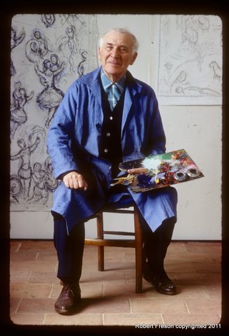 A Robert Freson photo: Artist Marc Chagall.