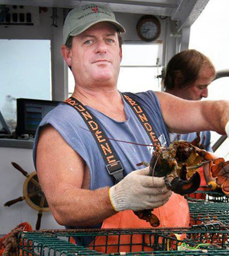 Fisherman Billy McIntire, shown at work in 2008, is presumed drowned after diving off his lobster boat late in the evening of Aug. 22, investigators say. His body has yet to be recovered.