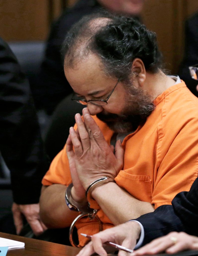 Ariel Castro listens to his sentencing Aug. 1 in Cleveland. The 53-year-old was found hanged in his cell Sept. 3 at the Correctional Reception Center in Orient, Ohio.