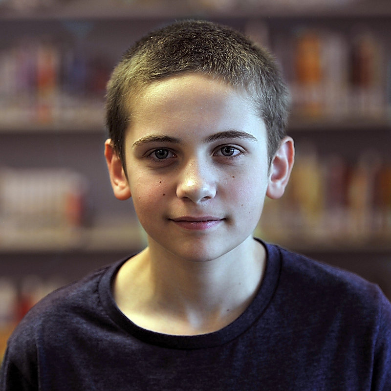 Anthony Troiano, 12, a seventh-grade student of Karen MacDonald, tells why he likes his teacher. "She always makes everything so you can know what's going on."